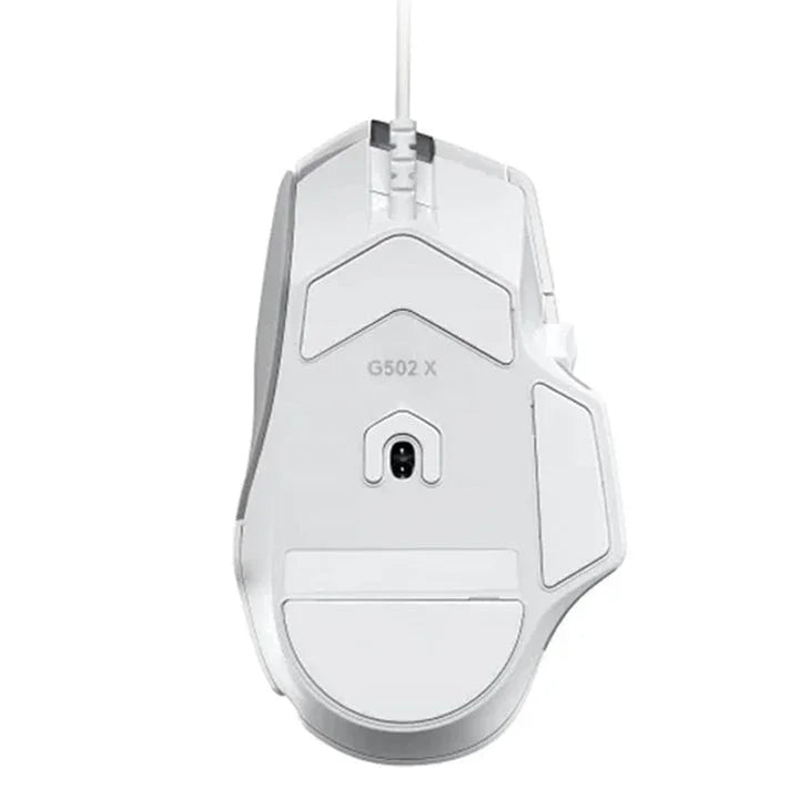 Logitech G502 X Corded Gaming Mouse - White - Tashqila Logitech G502 X Corded Gaming Mouse - White - Tashqila